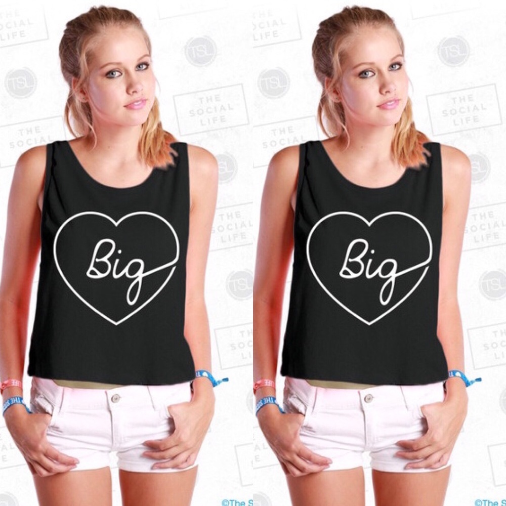 3/$25 NWOT Sorority “Big” Tank Top